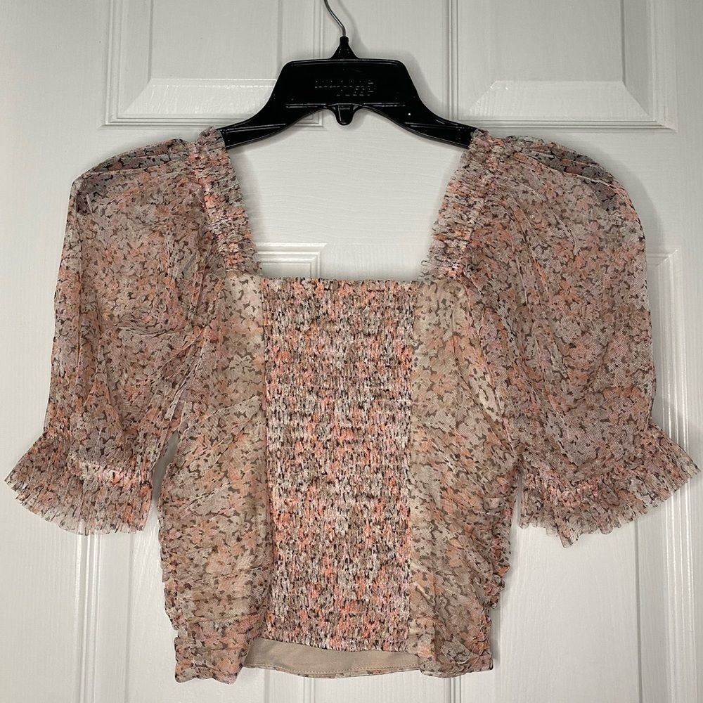 H&M floral top, NWT